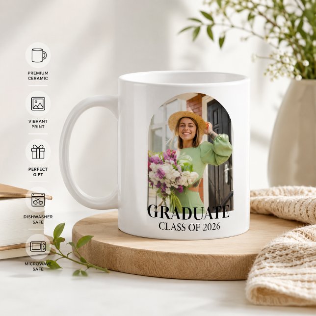 Graduate Class of 2026 Custom Gift Coffee Mug (Creator Uploaded)