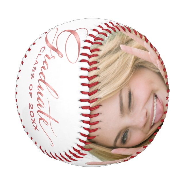 Graduate Class of 20XX Baseball Keepsake (Angled)