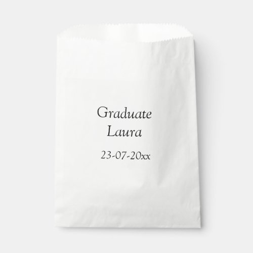 Graduate class of 20xx Congratulate add name date Favor Bag