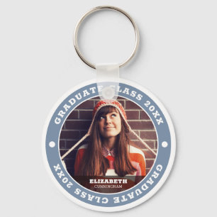Graduate Class of 20XX Graduation Photo Keychain