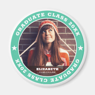Graduate Class of 20XX Graduation Photo Magnet
