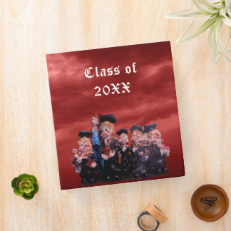 Graduate Class of 20XX Porcelain Figurines Photo 3 Ring Binder