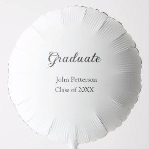 Graduate class of 20XX simple minimal graduation m Balloon