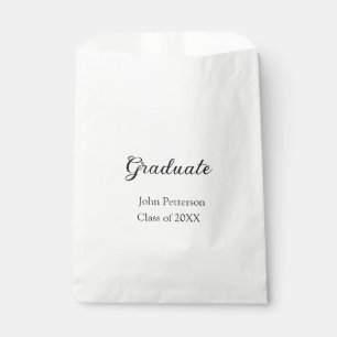 Graduate class of 20XX simple minimal graduation m Favor Bag