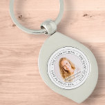 Graduate Class of 20XX Simple Modern Custom Photo Keychain<br><div class="desc">This simple and classic design is composed of sans serif and playful cursive typography and add a custom photo.</div>