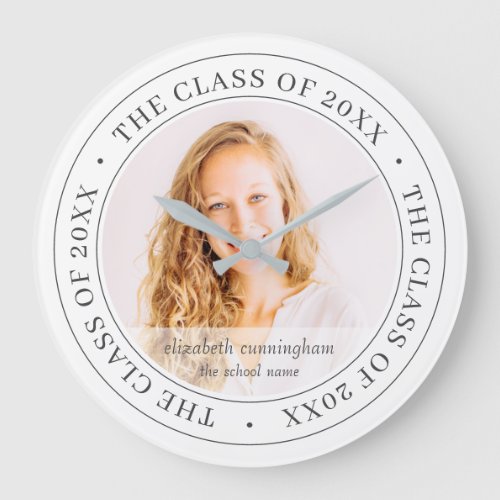 Graduate Class of 20XX Simple Modern Custom Photo