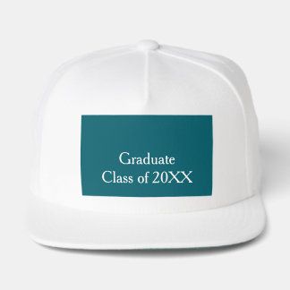 Graduate class of 20XX turquoise congrats yearname Snap Back Hat