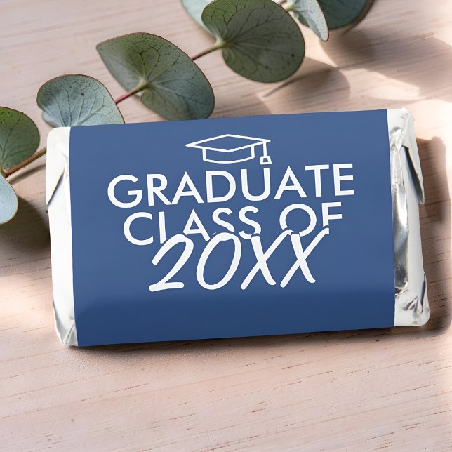 Graduate Class  Simple Modern Script Graduation Hershey's Miniatures (Creator Uploaded)