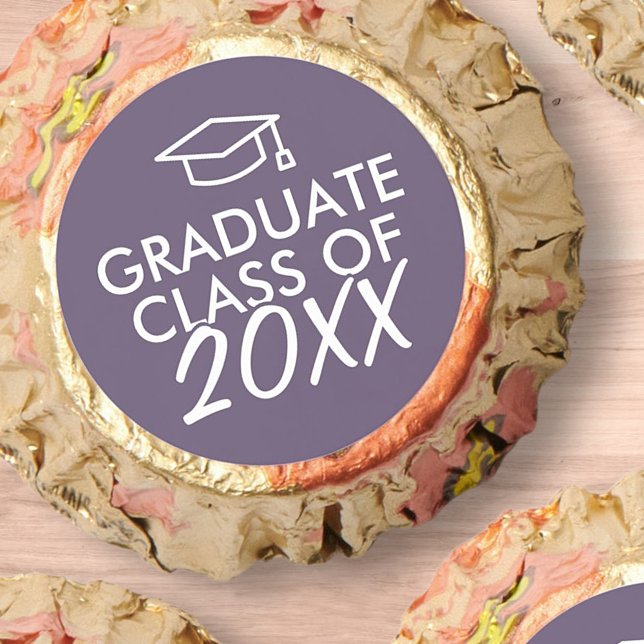 Graduate Class  Simple Modern Script Graduation Reese's Peanut Butter Cups (Creator Uploaded)