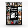 Graduate Collage Black Graduation Photo Block | Zazzle