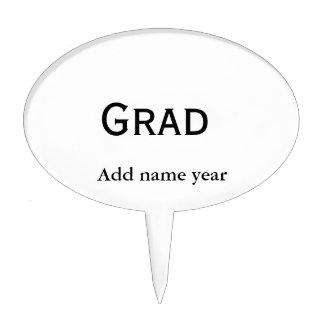 graduate congrats add name class of year cake topper