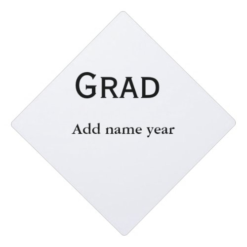 graduate congrats add name class of year graduation cap topper