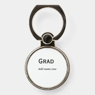 graduate congrats add name class of year phone ring stand