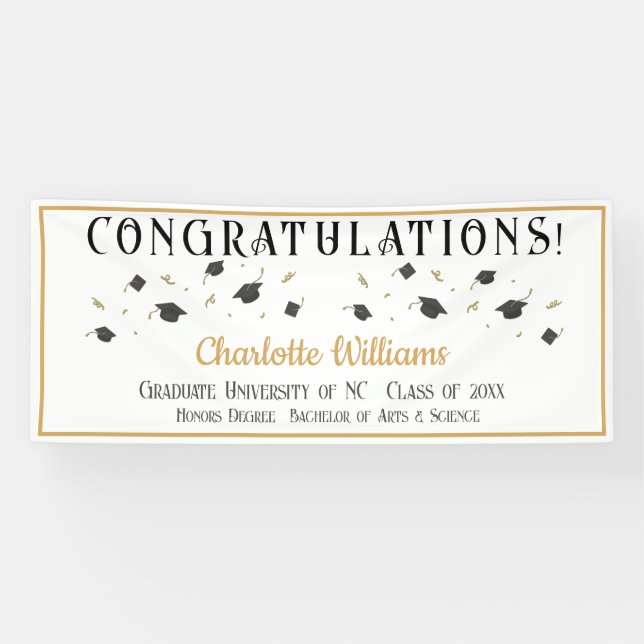 Graduate Congratulations Banner (Horizontal)