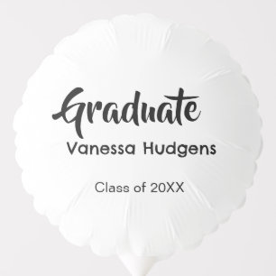Graduate congratulations name date year class univ balloon