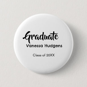 Graduate congratulations name date year class univ button