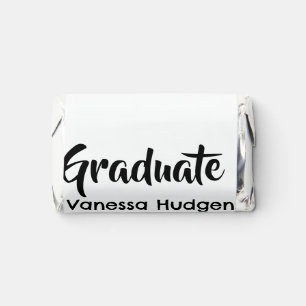 Graduate congratulations name date year class univ hershey's miniatures