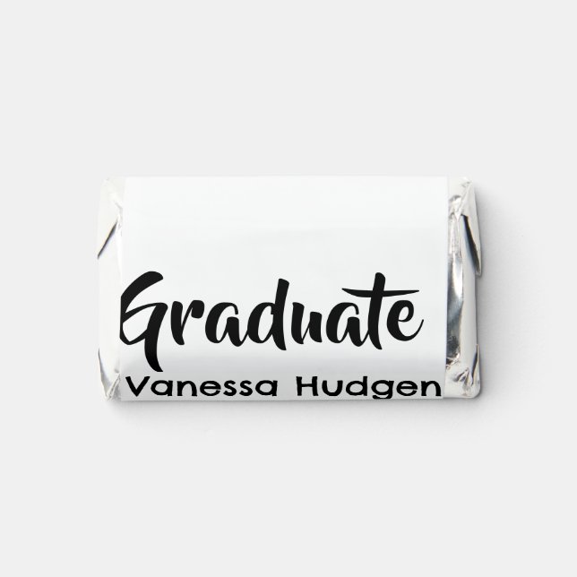 Graduate congratulations name date year class univ hershey's miniatures (Front)