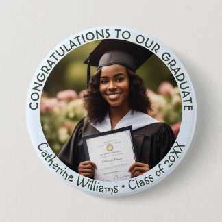 Graduate Congratulations Photo Graduation Keepsake Button
