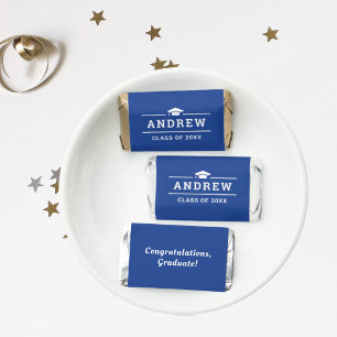 Graduate Custom Name Royal Blue 2026 Hershey's Miniatures