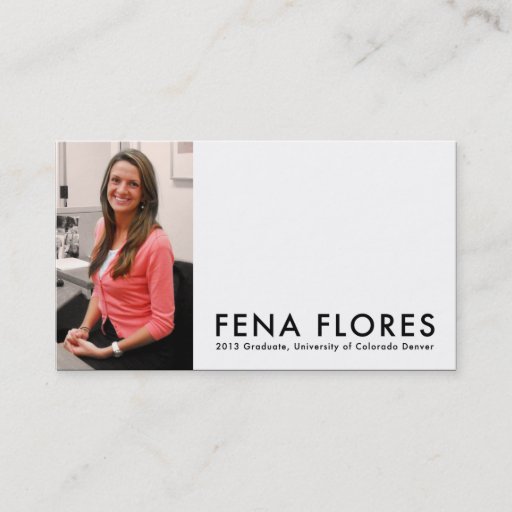 Customizable f e n a  f l o r e s business card