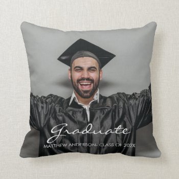 Graduate Custom Photo Throw Pillow by gogaonzazzle at Zazzle