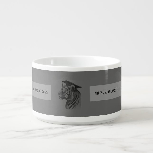 Graduate Custom Text Chili Soup Bowl (Center)