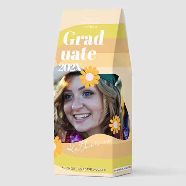 Graduate Daisy Photo Beige Roasted Coffee (Front)