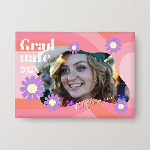 Graduate Daisy Photo Button
