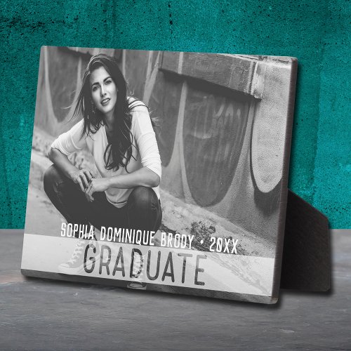 Graduate Frameless Photo Easel Back Plaque
