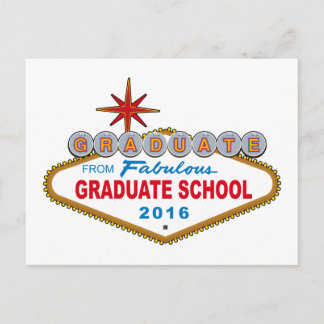 Graduate From Fabulous Graduate School 2016 (Vegas Announcement Postcard