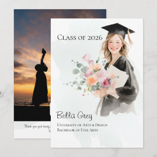 Graduate Girl 2026 Graduation Announcement