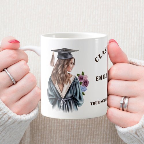 Graduate Girl Graduation University College School Coffee Mug
