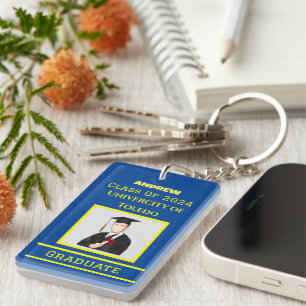 Graduate Gleam: Commemorating Success in Every Key Keychain