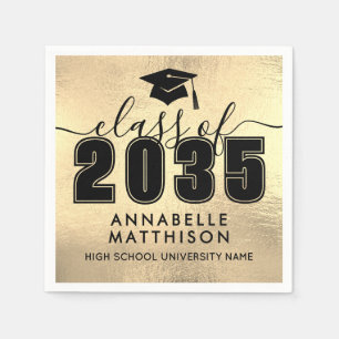 Graduate Gold Graduation Napkins