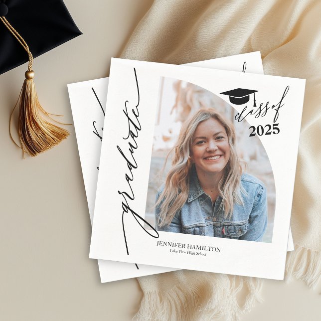 Graduate Grad Party Photo  Napkins (Creator Uploaded)