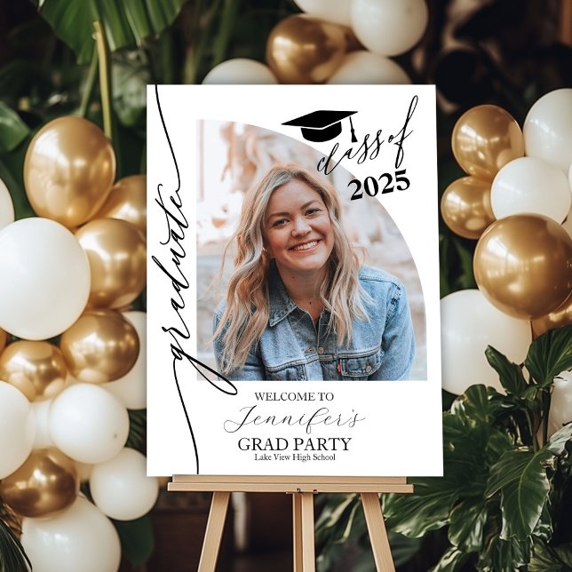Graduate Grad Party Photo Welcome Sign (Creator Uploaded)
