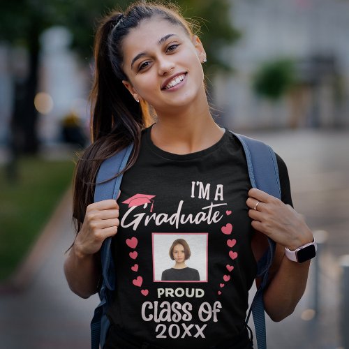 Graduate Grad Photo Graduation Class Custom T_Shirt