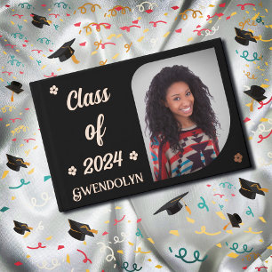 Graduate Grad Photo Graduation Gold  Guest Book
