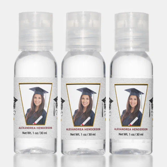 Graduation Germs Graduate Graduation Class 2022 Photo Congrats Hand Sanitizer | Zazzle