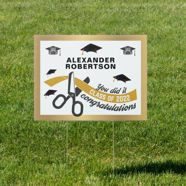 Graduate Graduation Class of 2022 Personalize   Sign (Insitu)