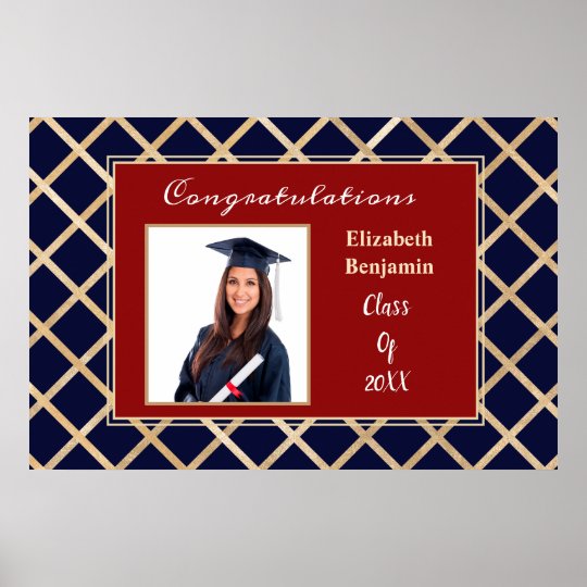 Graduate Graduation Class Photo Poster | Zazzle.com