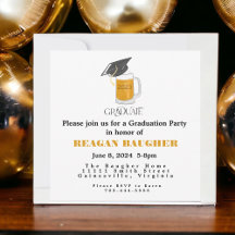 Graduate Graduation Grad Cap Beer