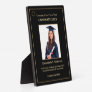 Graduate Graduation Photo Gold Logo Modern Award  Plaque