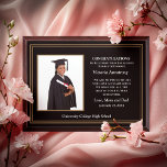 Graduate Graduation Photo Personalize Award Plaque<br><div class="desc">Graduate Graduation Photo Personalize We Love You Congratulations Awards Plaque for your graduate in high school or college. Great gift from family members to the graduate. Replace with your information and photograph. Great to use for Awards ceremonies and events or just to thank someone for their service.</div>