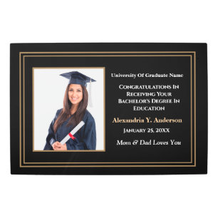 Graduate Graduation Photo School Award Custom Metal Print