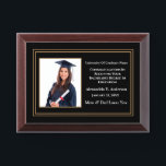 Graduate Graduation Photo School Award Plaque<br><div class="desc">Graduate Graduation Photo We Love You Congratulations Awards Plaque for your graduate in high school or college. Great gift from family member to the graduate. Replace with your information or words and photograph. Great to use for Awards ceremonies and events or just to thank someone for their service.</div>