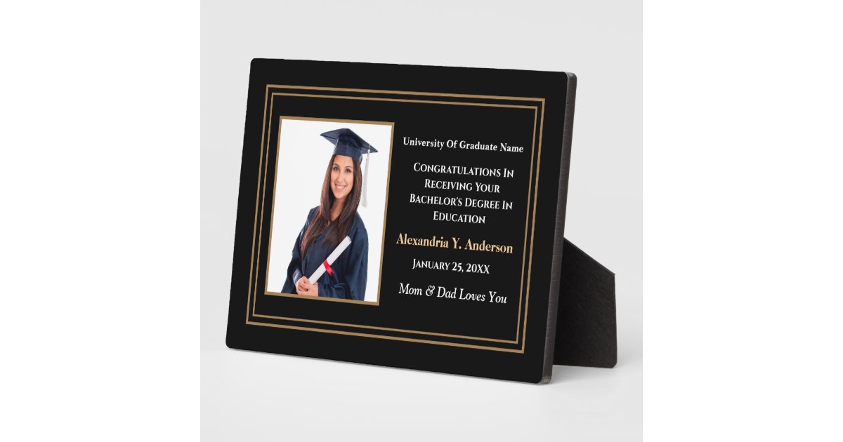 Graduate Graduation Photo School Award Plaque Zazzle