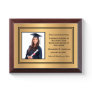 Graduate Graduation School Photo Gold Personalize Award Plaque