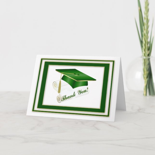 Graduate Green Thank You (Front)